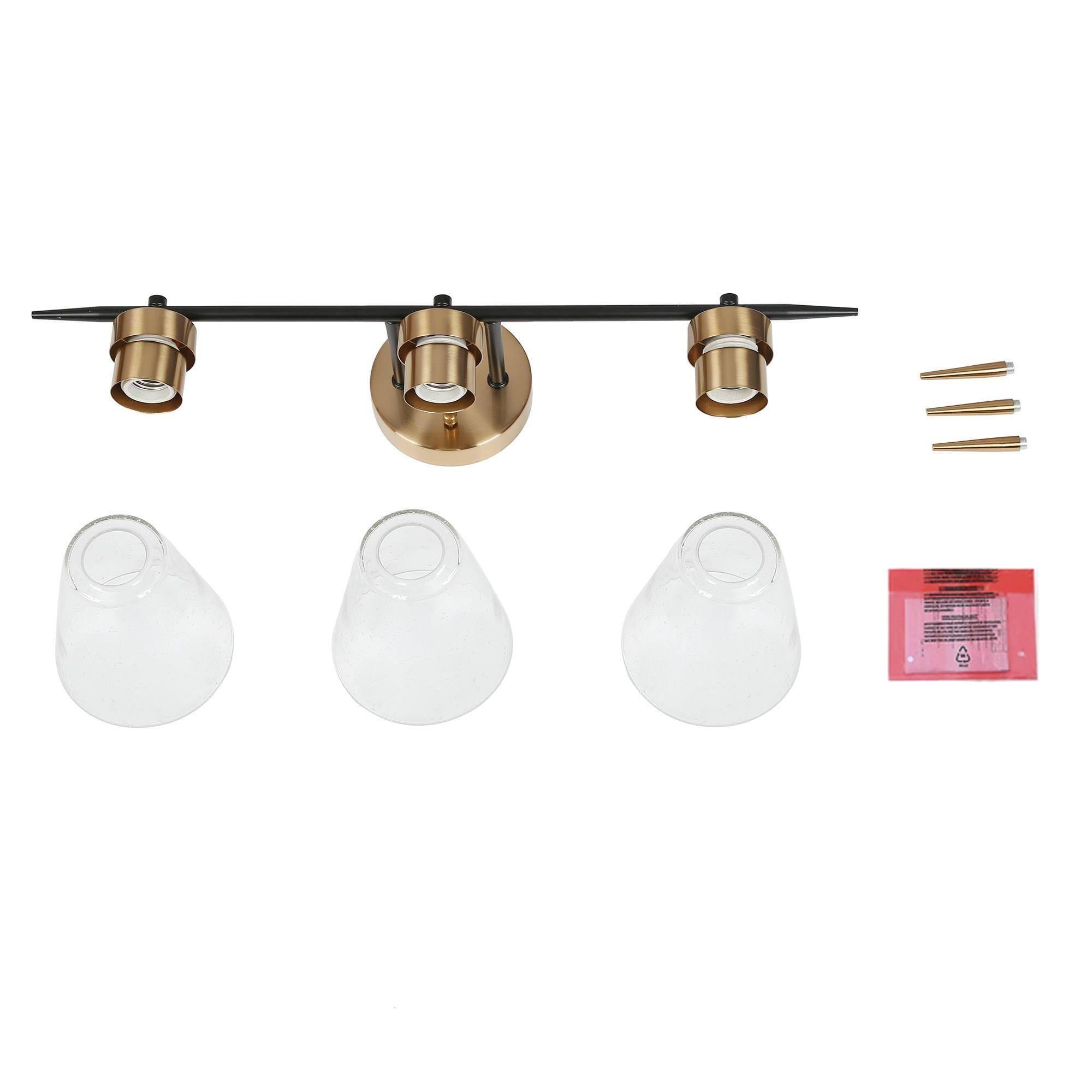 Uolfin 23-in 3 Light Matte Multiple colors Modern/contemporary Bathroom Vanity light - Image 18