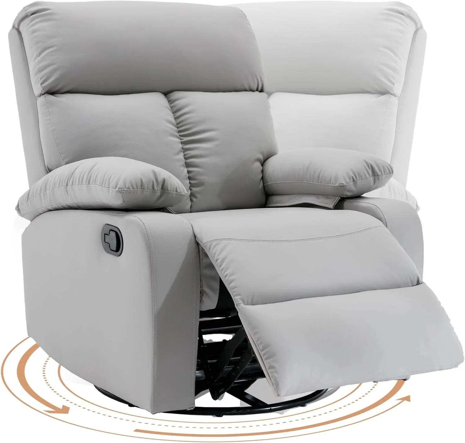 Small Swivel Rocker Recliner Chair for Compact Spaces - Image 45