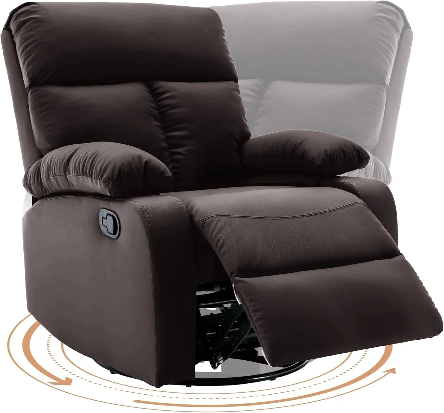 Small Swivel Rocker Recliner Chair for Compact Spaces - Image 3