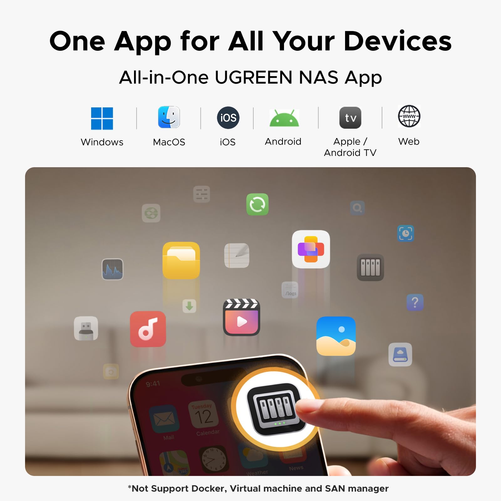UGREEN NAS DH2300 2-Bay for Beginners & Personal Users, Phone Backup AI Album, Private Cloud/Remote Access, File Sharing, Multi-Device Backup, Home Entertainment, 4GB RAM on Board (Diskless) - Image 3