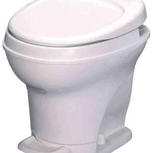 Aqua-Magic V RV Toilet Pedal Flush / High Profile / White &ndash; Thetford 31671