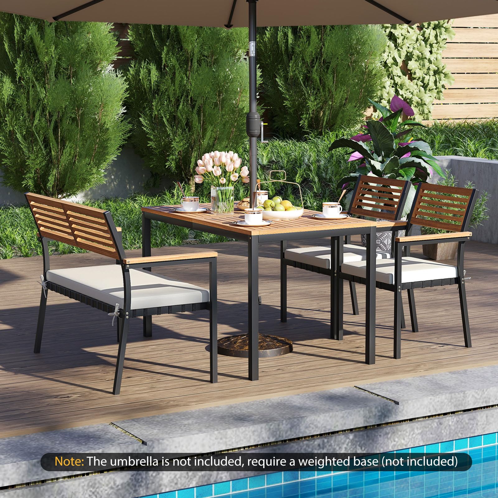 Tangkula 4-Piece Patio Furniture Set - Image 2
