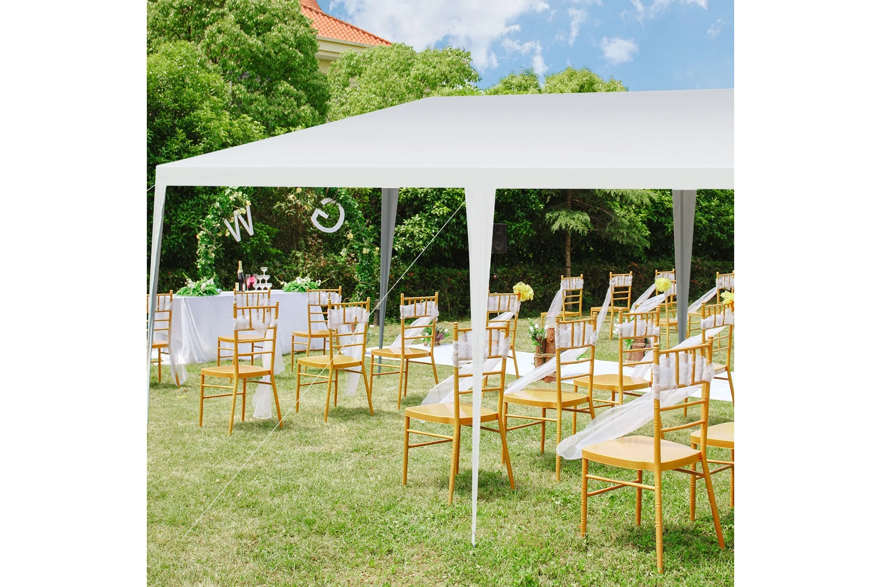 Costway 10'x20' Outdoor Party Wedding Tent Heavy Duty Canopy Pavilion - Image 2