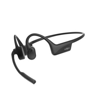SHOKZ OpenComm2 Open-Ear Bluetooth Headset, Noise-Canceling Mic Bone Conduction Headphones；Mute Button for Work Calls and Meetings; PC and Mac Compatible；16-Hour Battery Life & Quick Charge