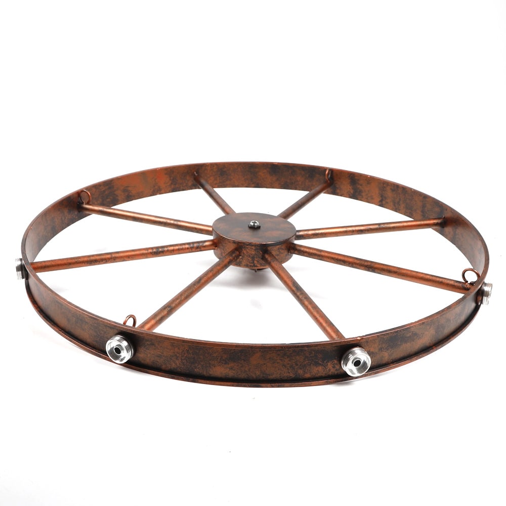 Oukaning 9 -Light Brown Metal Chandelier - Image 6