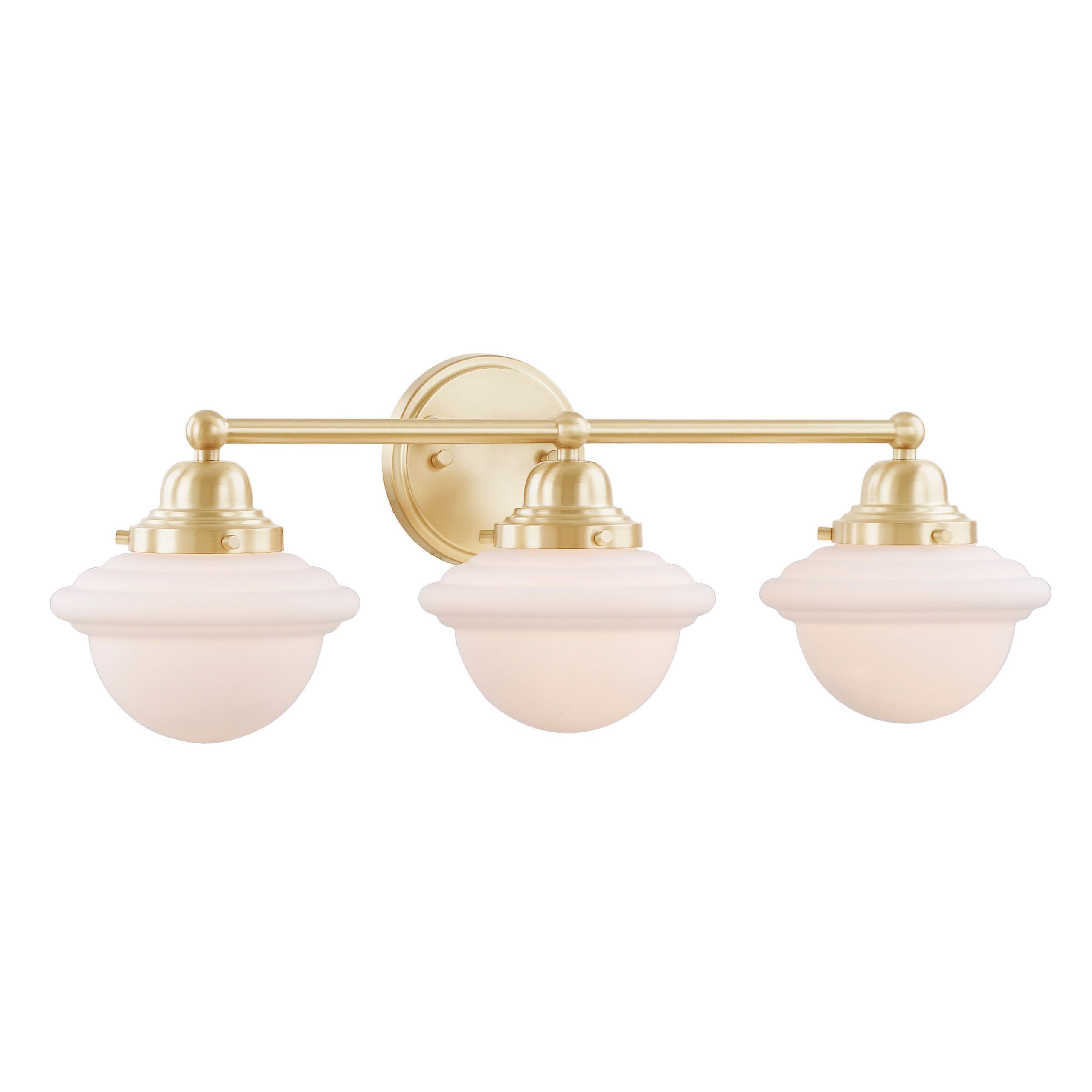 Aspen Creative Corporation 24-in 3 Light Brass Transitional Bathroom Vanity light