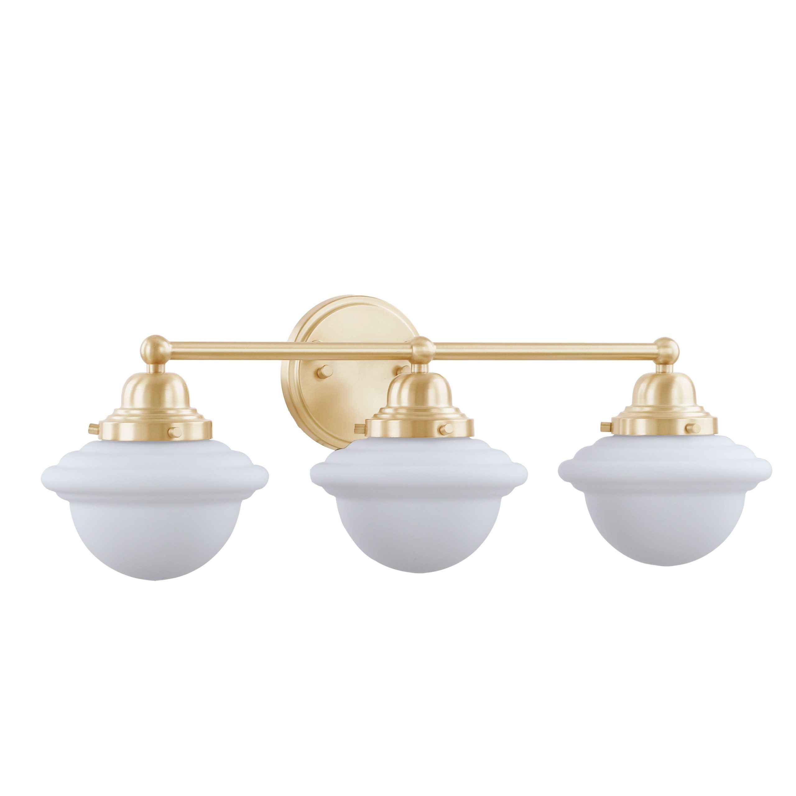 Aspen Creative Corporation 24-in 3 Light Brass Transitional Bathroom Vanity light - Image 3