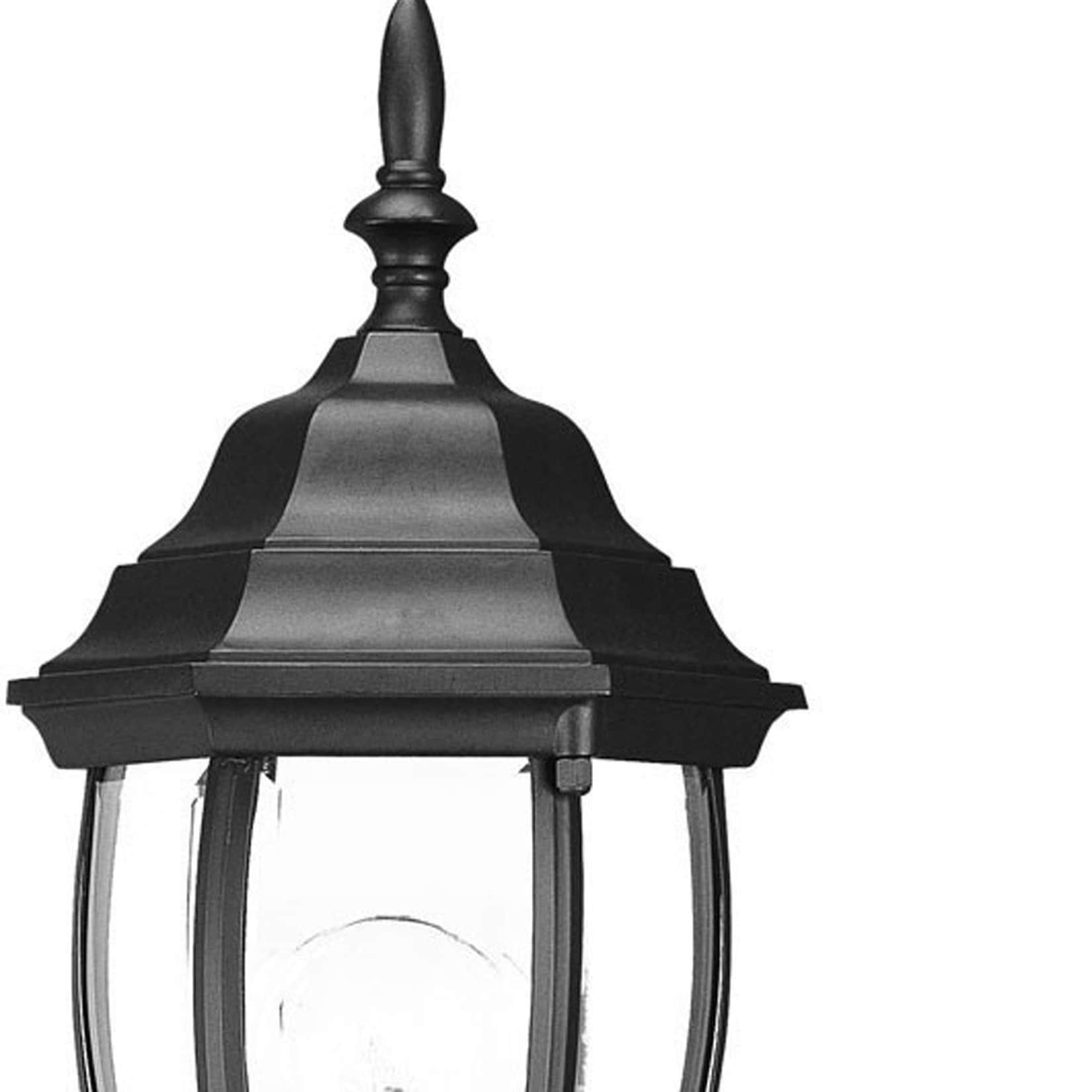 HomeRoots 1 -Light 15.5-in H Black Hardwired Outdoor Wall Light - Image 3
