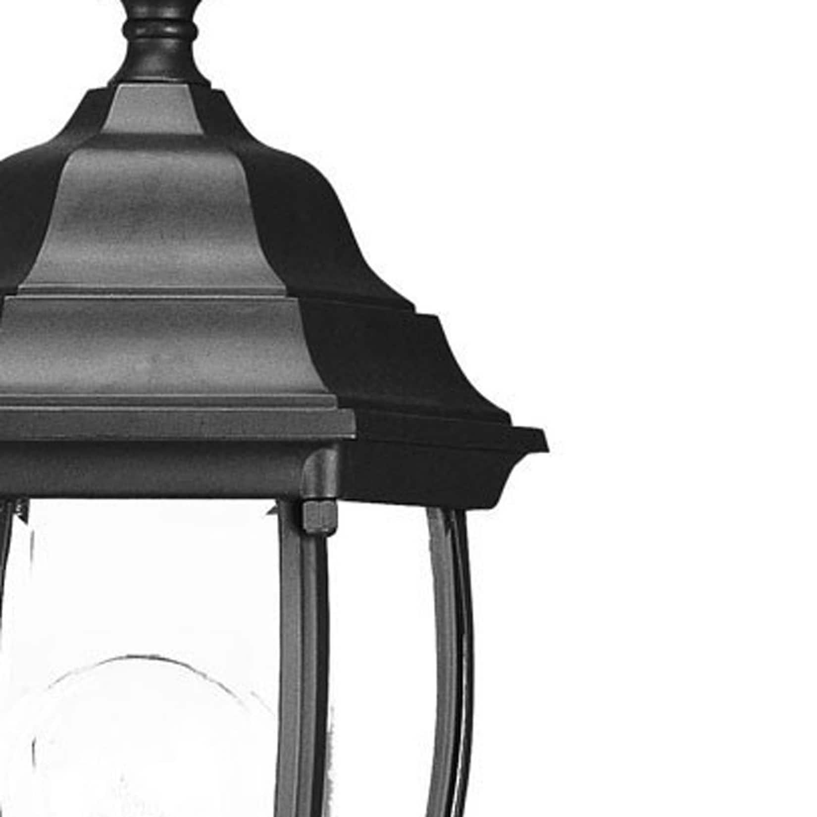 HomeRoots 1 -Light 15.5-in H Black Hardwired Outdoor Wall Light - Image 4