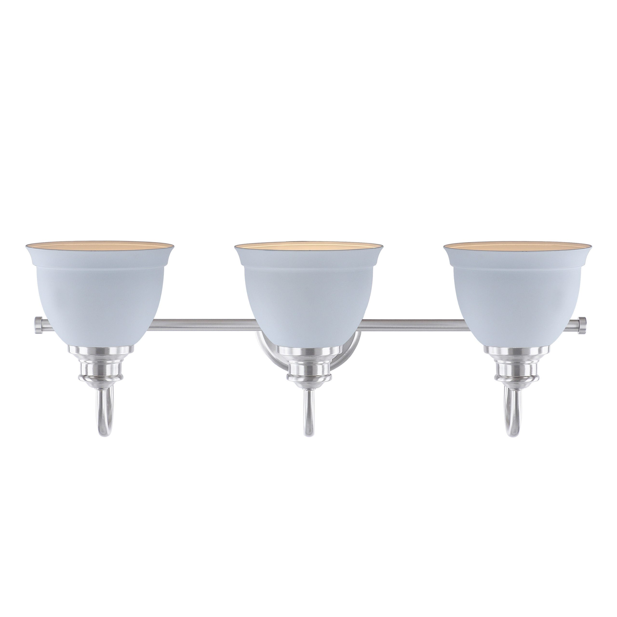 Aspen Creative Corporation 25-in 3 Light Satin Nickel Transitional Bathroom Vanity light - Image 9
