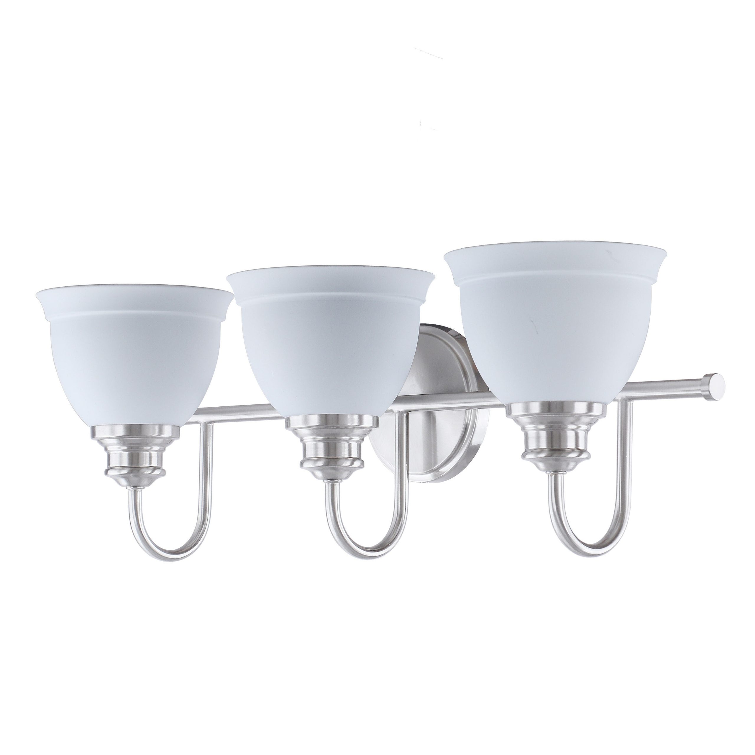 Aspen Creative Corporation 25-in 3 Light Satin Nickel Transitional Bathroom Vanity light - Image 8