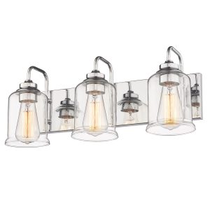 LTMATE JAZAVA 20.5-in 3 Light Chrome Industrial Bathroom Vanity light