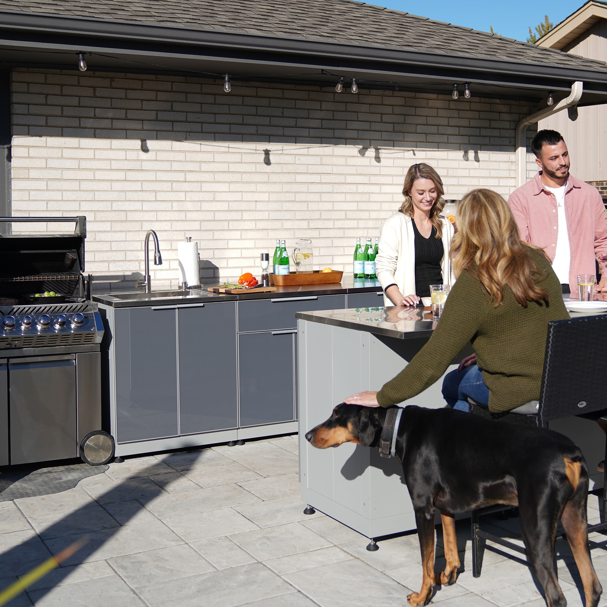 Blue Sky Outdoor Living 30-in W Modular Outdoor Kitchen Countertop Slate Gray - Image 7