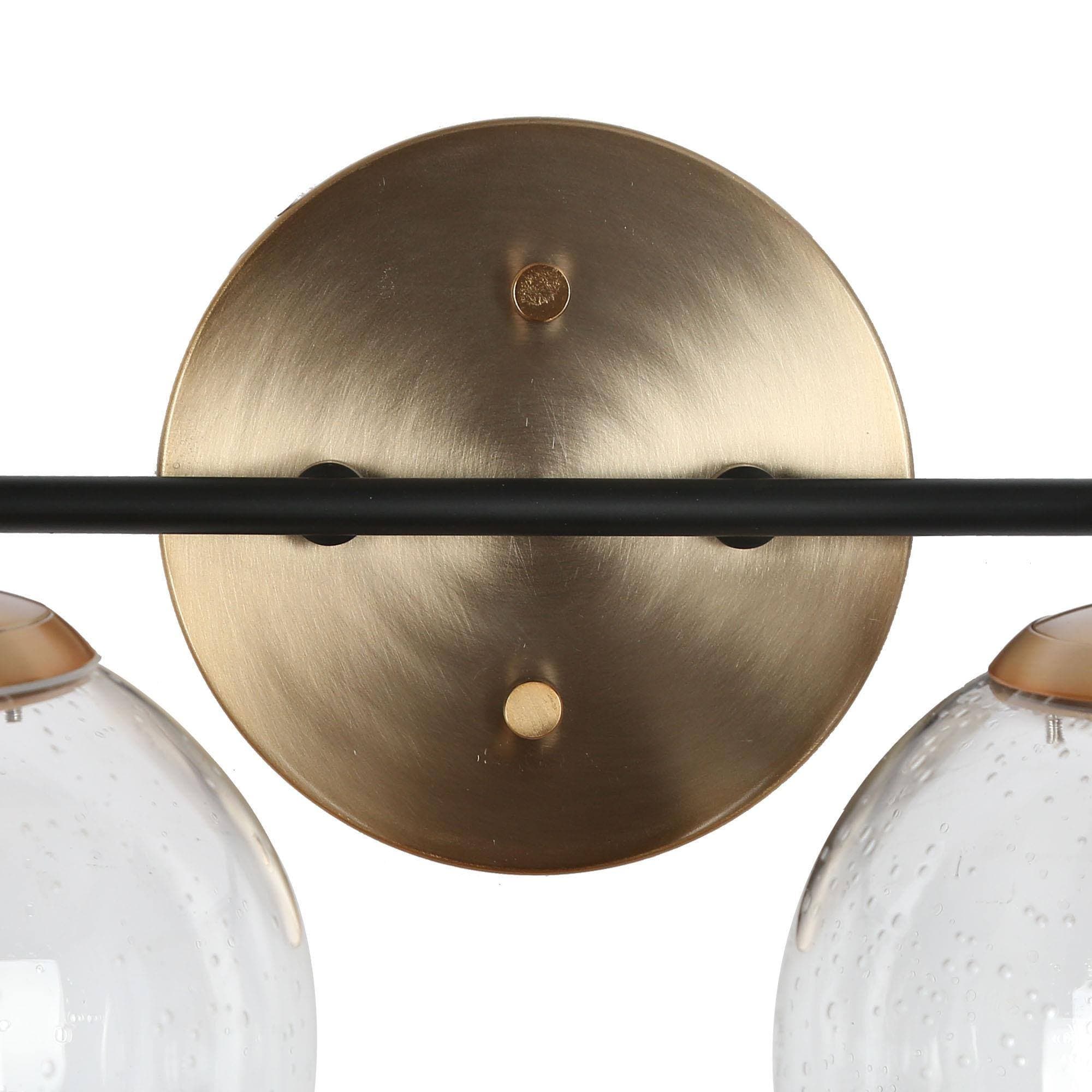 ZEVNI Medea 30-in 4 Light Satin Gold Transitional Bathroom Vanity light - Image 10
