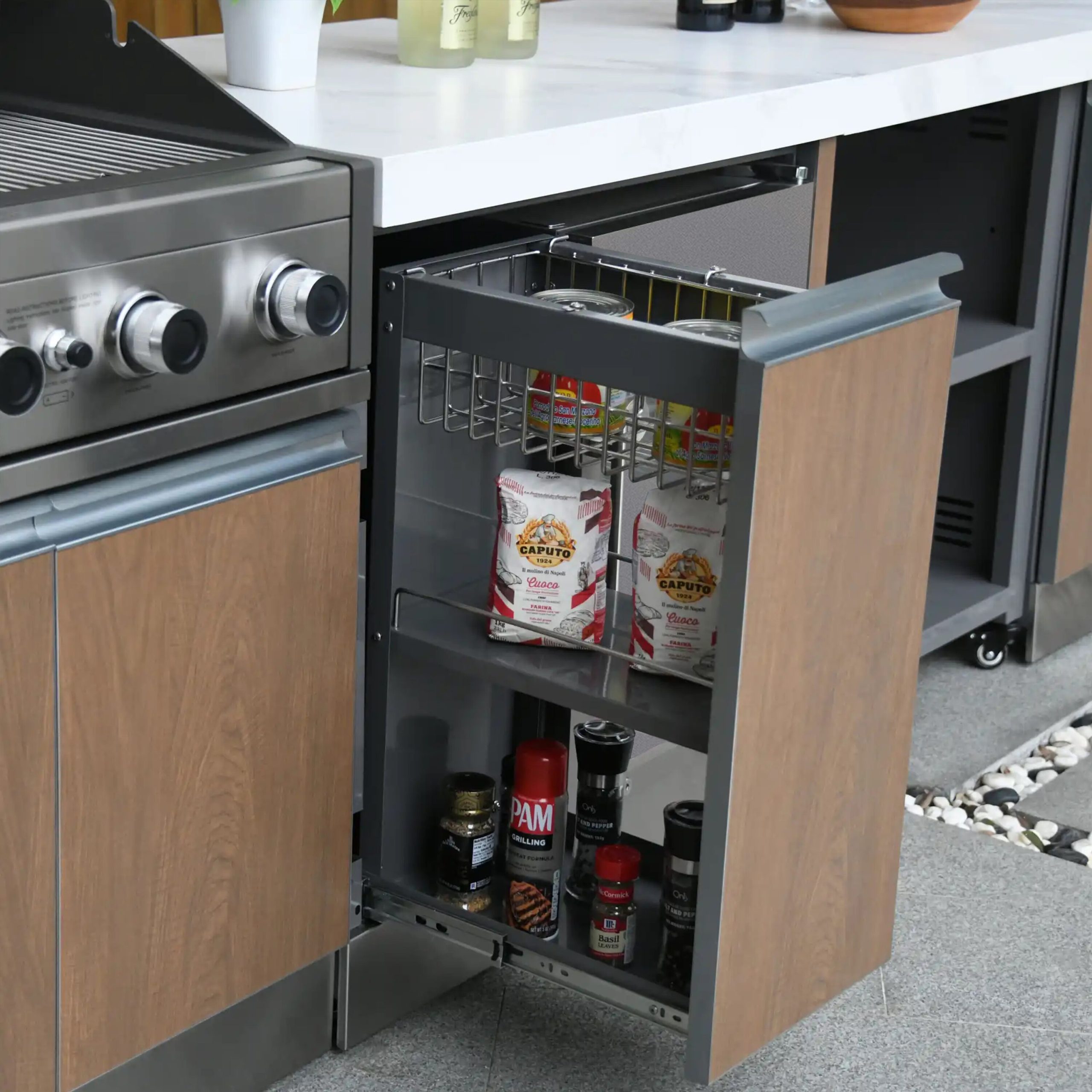 Prokan Grills Bespoke 94-in W Modular Outdoor Kitchen Grill island with 5 -Burners Gas Grill, - Image 8