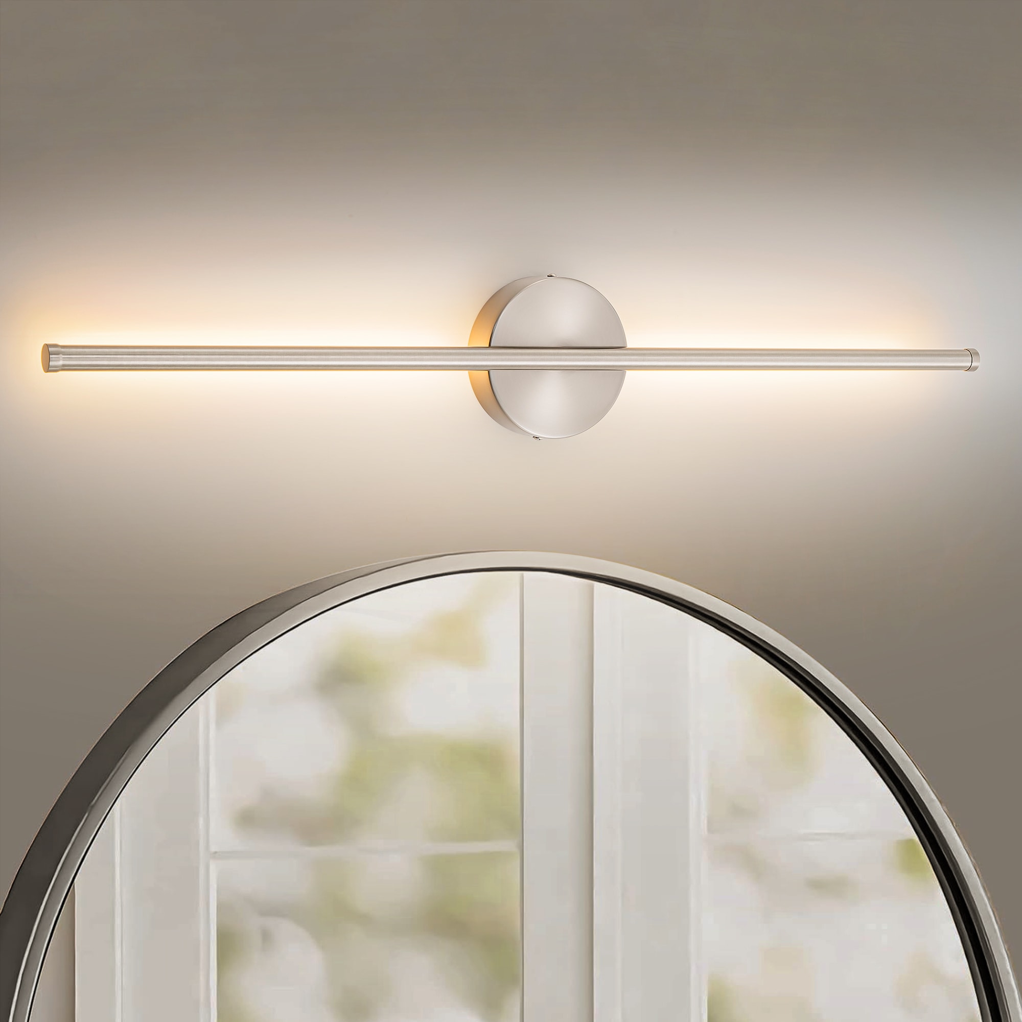 Rennnsan Aidan 1 -Light Chrome Hardwired Damp rated LED Wall Sconce