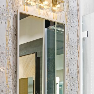 Z-Lite Bennington 22.25-in 3 Light Brushed Gold Farmhouse Bathroom Vanity light