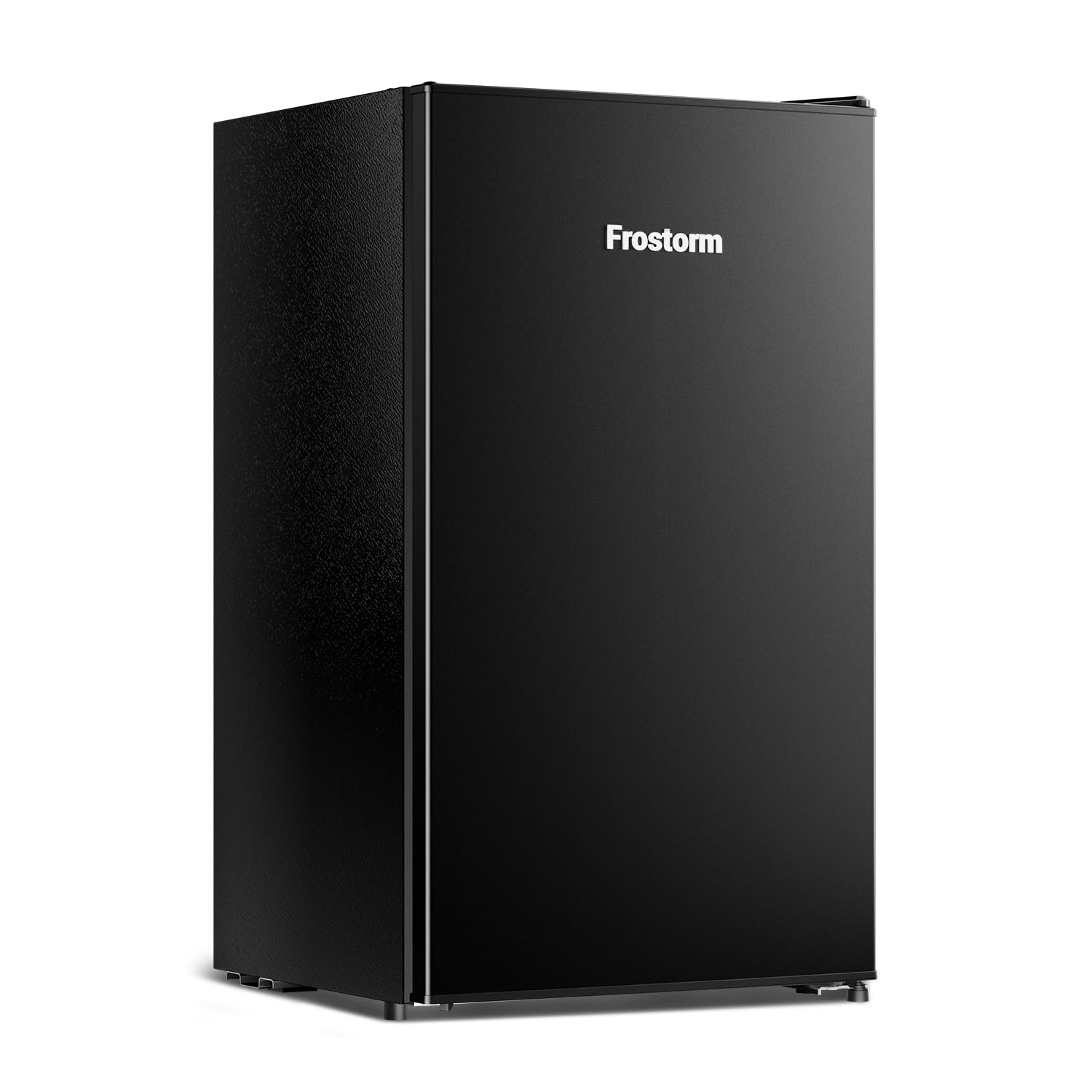 3.2 Cu Ft Mini Fridge with Freezer, Single Door Upright Freezer Energy Efficient, Large Capacity, Reversible Door, ETL Certified, Small Refrigerator for Bedroom, Office & Dorm, Black - Image 2