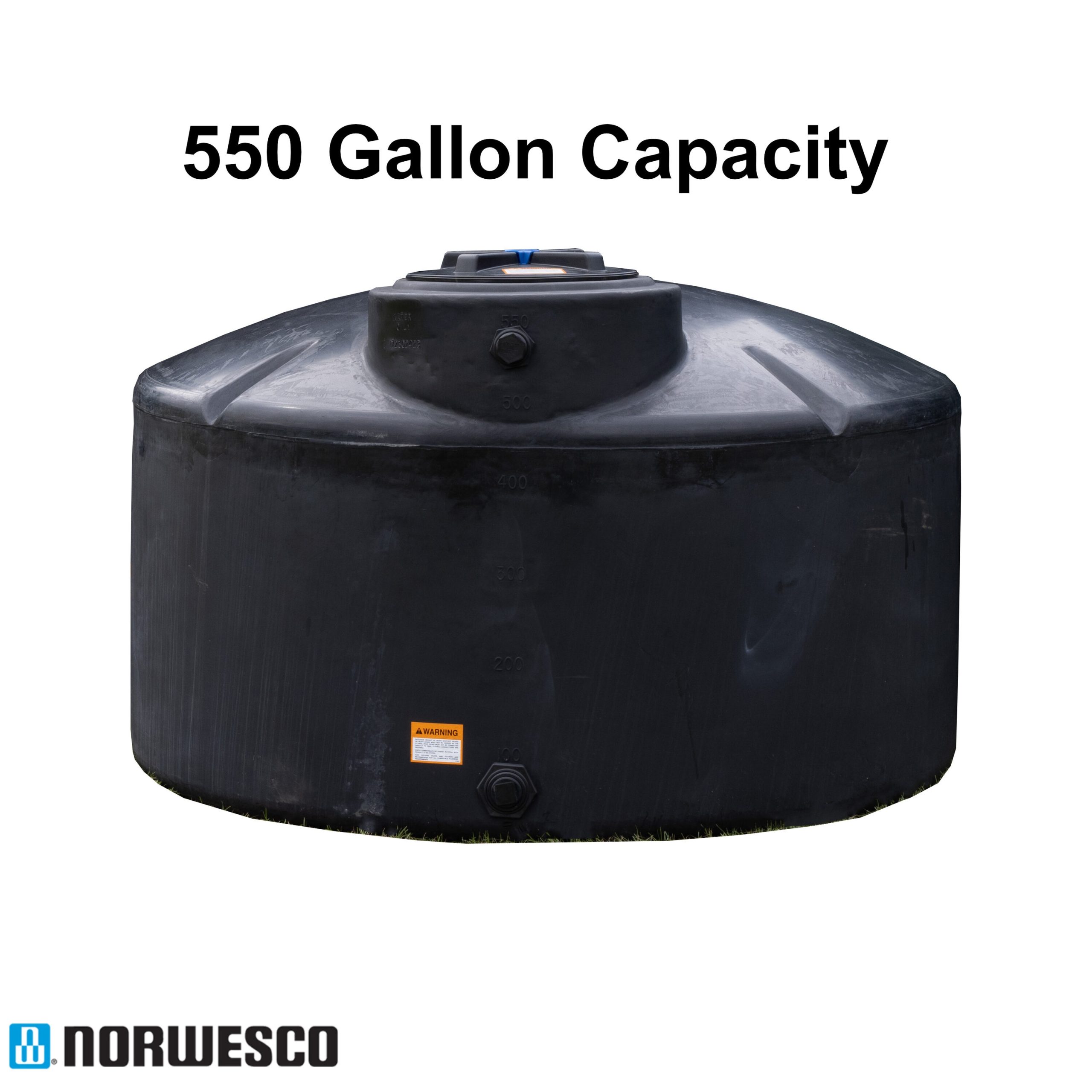Norwesco 550-Gallon Polyethylene Black Water Storage Tank - Image 2