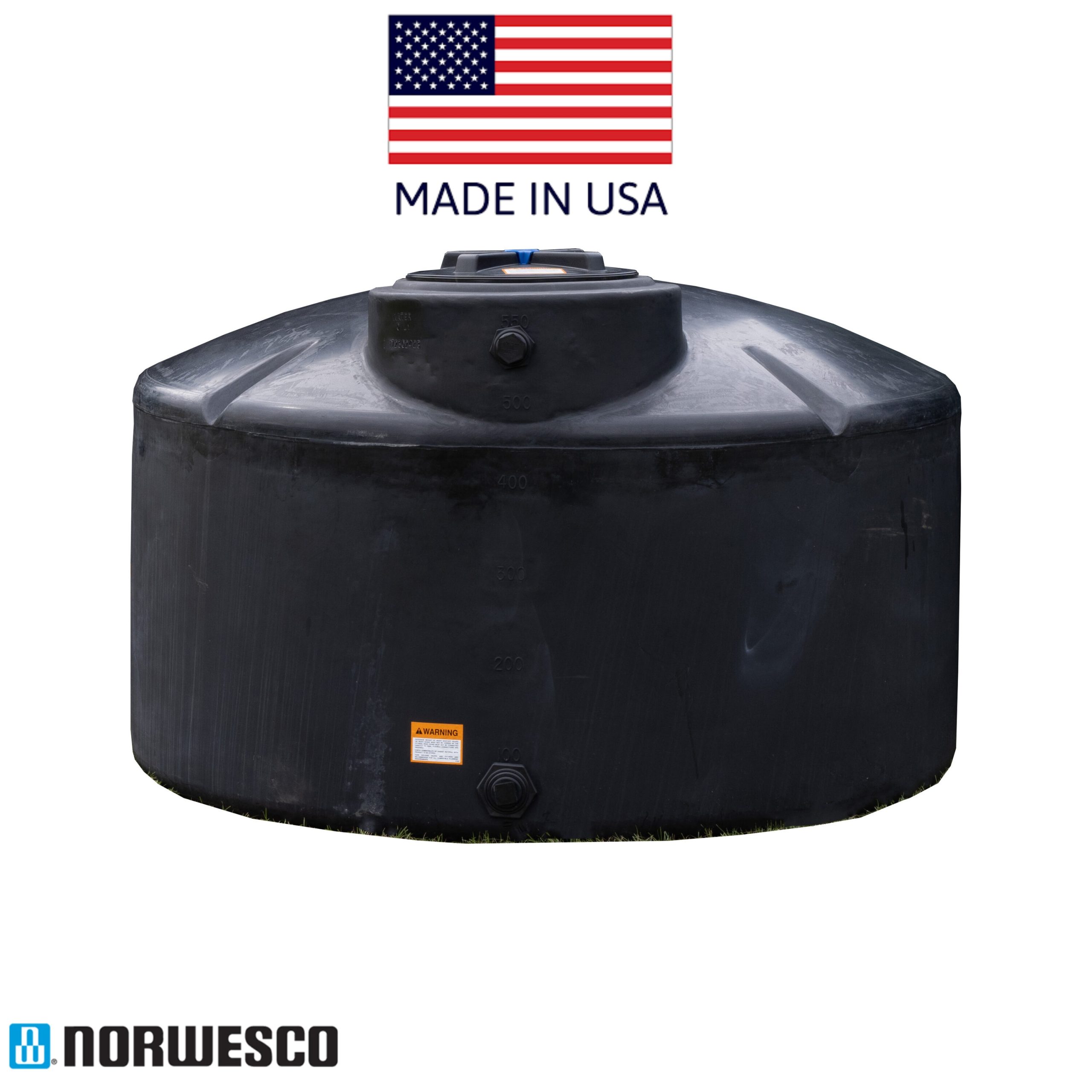Norwesco 550-Gallon Polyethylene Black Water Storage Tank - Image 5