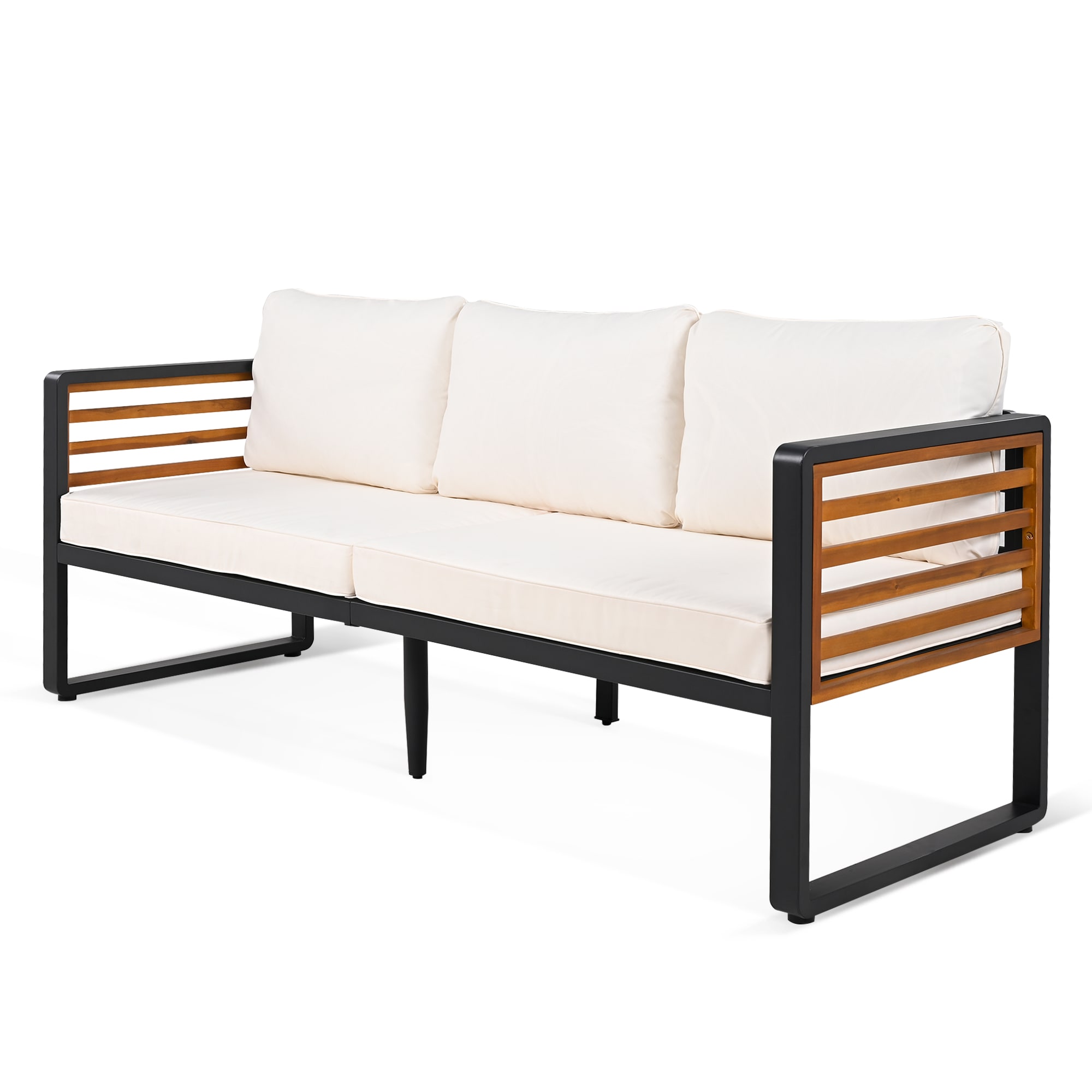 Xspracer 4 -Piece White Patio Conversation Set - Image 8