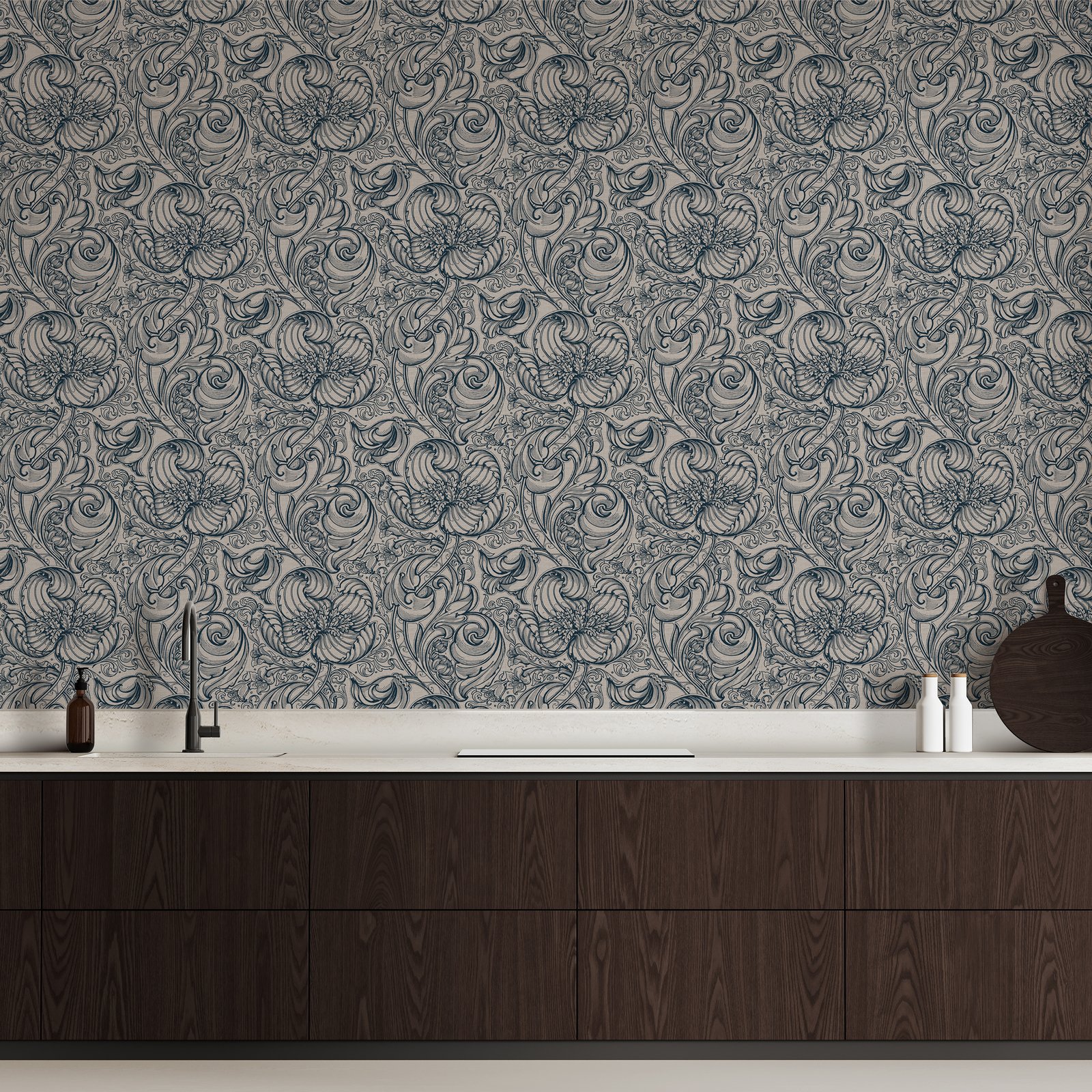 Galerie Off The Wall Down the Dilly Blue Wallpaper LB25116 - Image 2
