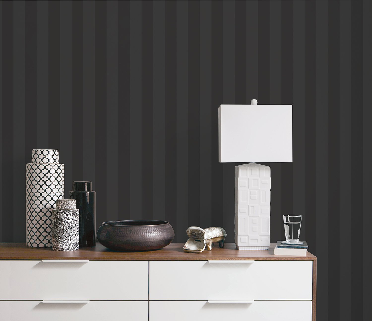 Galerie Smart Stripes 3 Contrast Emboss Cream Wallpaper G67557 - Image 3