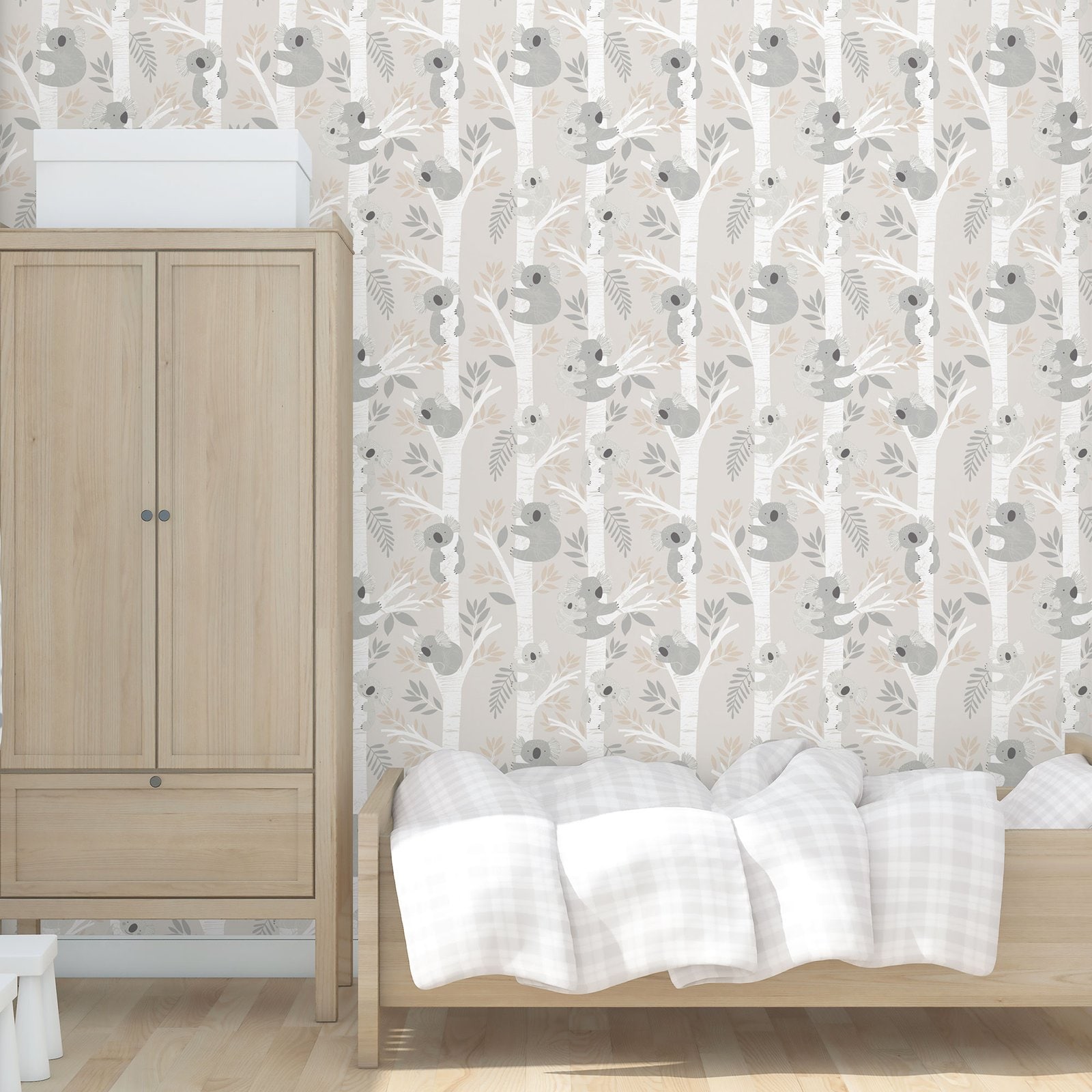 Galerie Tiny Tots 2 Koalas Beige Wallpaper G78385 - Image 2