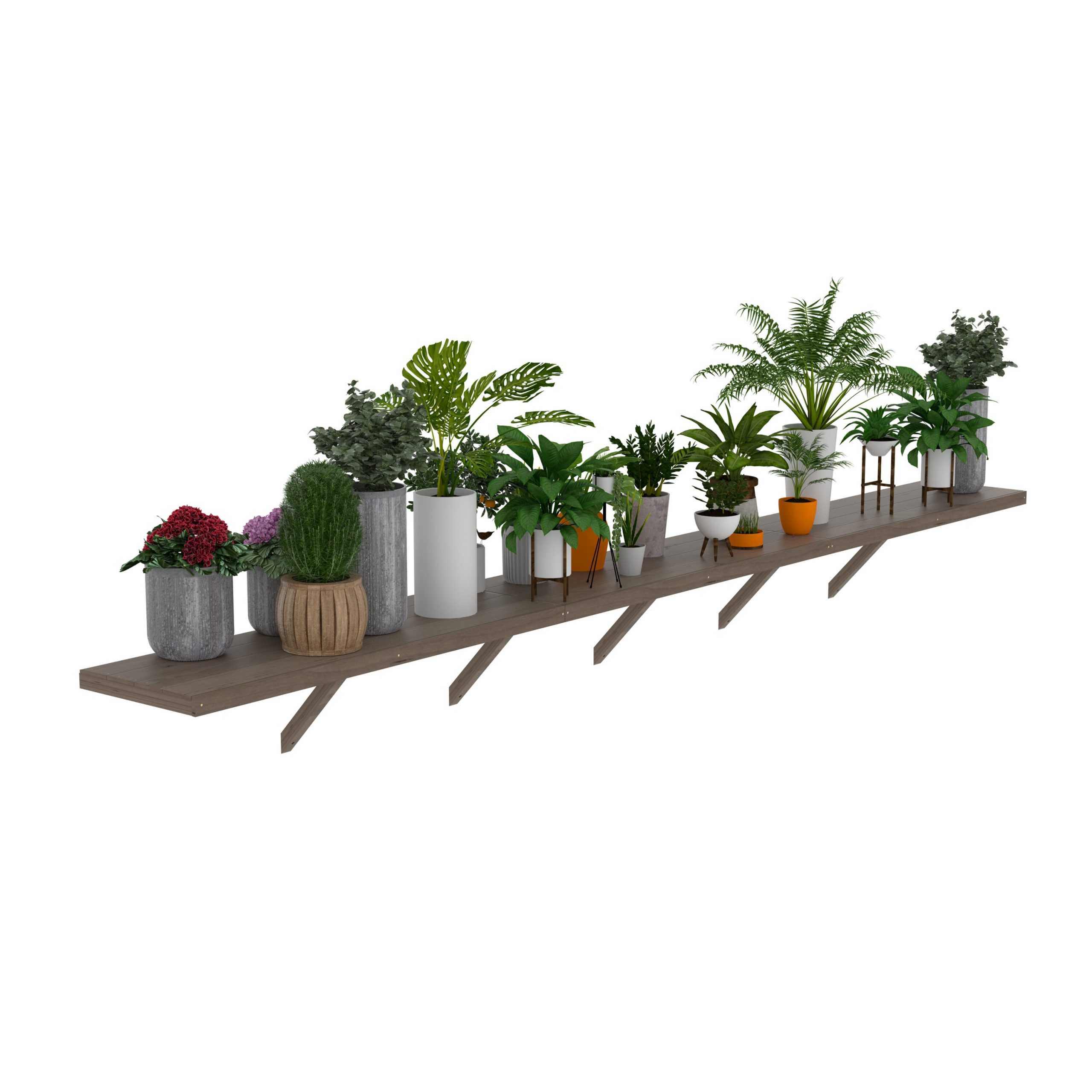 VEIKOUS Greenhouse Shelf Cedar Shelf