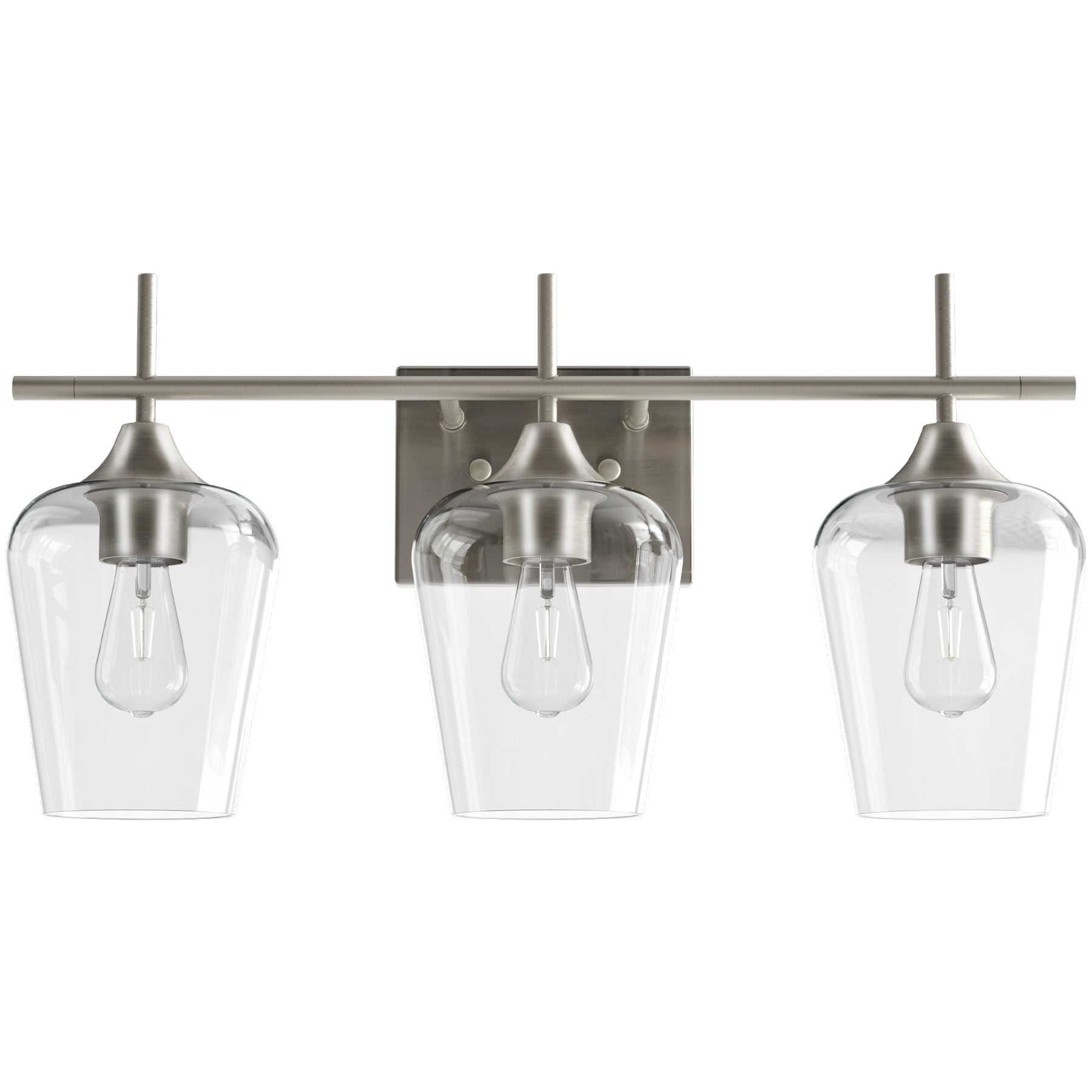 CO-Z 7.2-in 3 Light Brushed Nickel Modern/contemporary Bathroom Vanity light - Image 4