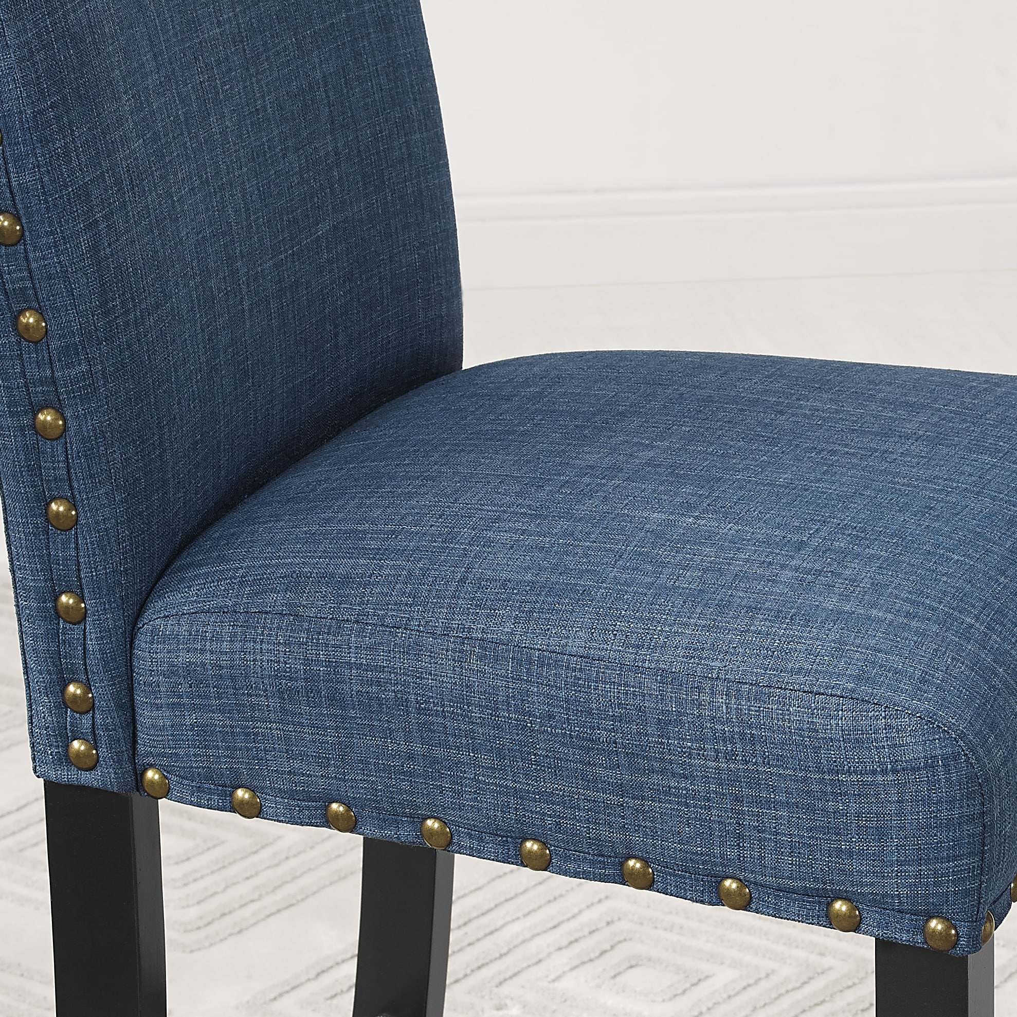 Roundhill Furniture Muzzi Blue Contemporary/Modern Dining Room Set with Rectangular Table ( Seats 4 ) - Image 9