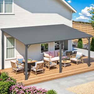 AECOJOY  16'x10' Pergola Hardtop Outdoor Gazebo
