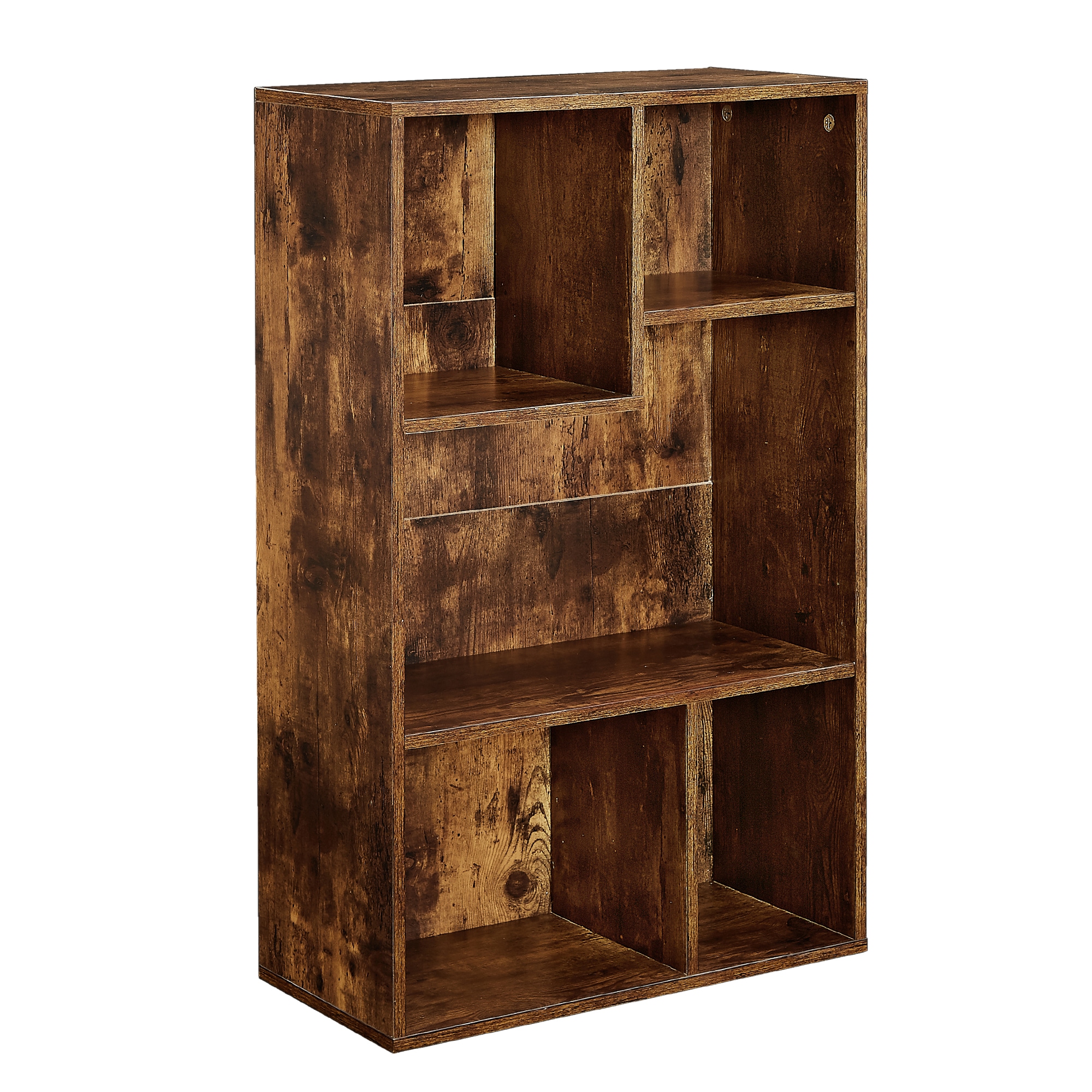 Vecelo 5 Cube Modern Bookcases 3 Tier Bookshelves High Cubby Storage Organizer Vertical or Horizontal Use Available - Image 2