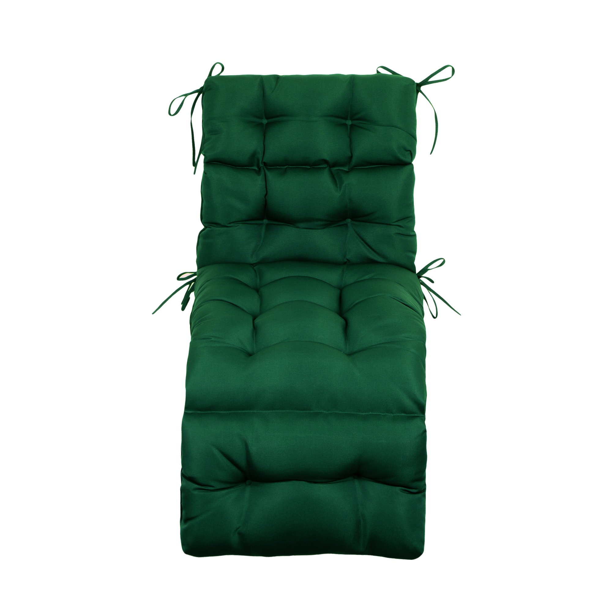 Artplan Outdoor Chasie Lounge Tufted Thick Cushion with Ties-Replacement Wicker Chair Cushion for Paito Fruniture-72x22x4inches All Weather - Image 3
