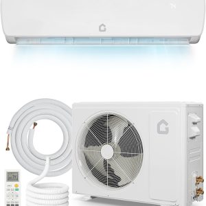 Garvee Mini Split Air Conditioner 9000 BTU Heat Pump 19 SEER2 115V Energy Efficient Inverter AC Ductless System 450 Sq Ft