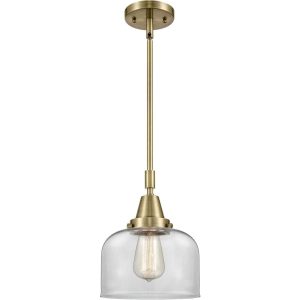 Innovations Lighting  447-1S-AB-G72-L Franklin Restoration X-Large Bell Mini Pendant Antique Brass