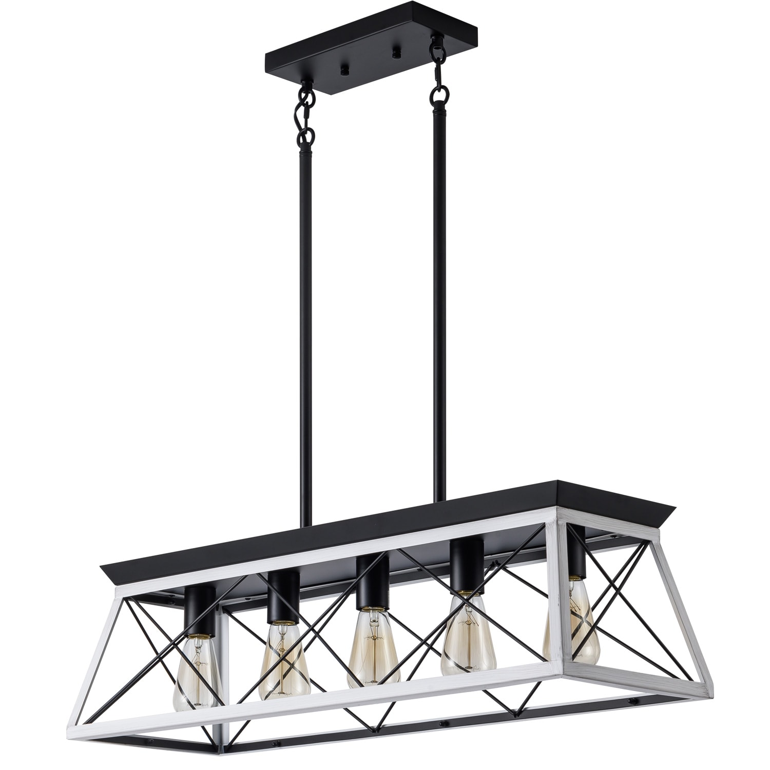 GoldHydroin Chandelier 5 -Light Burnished Multiple colors Plug in Wood Chandelier - Image 7