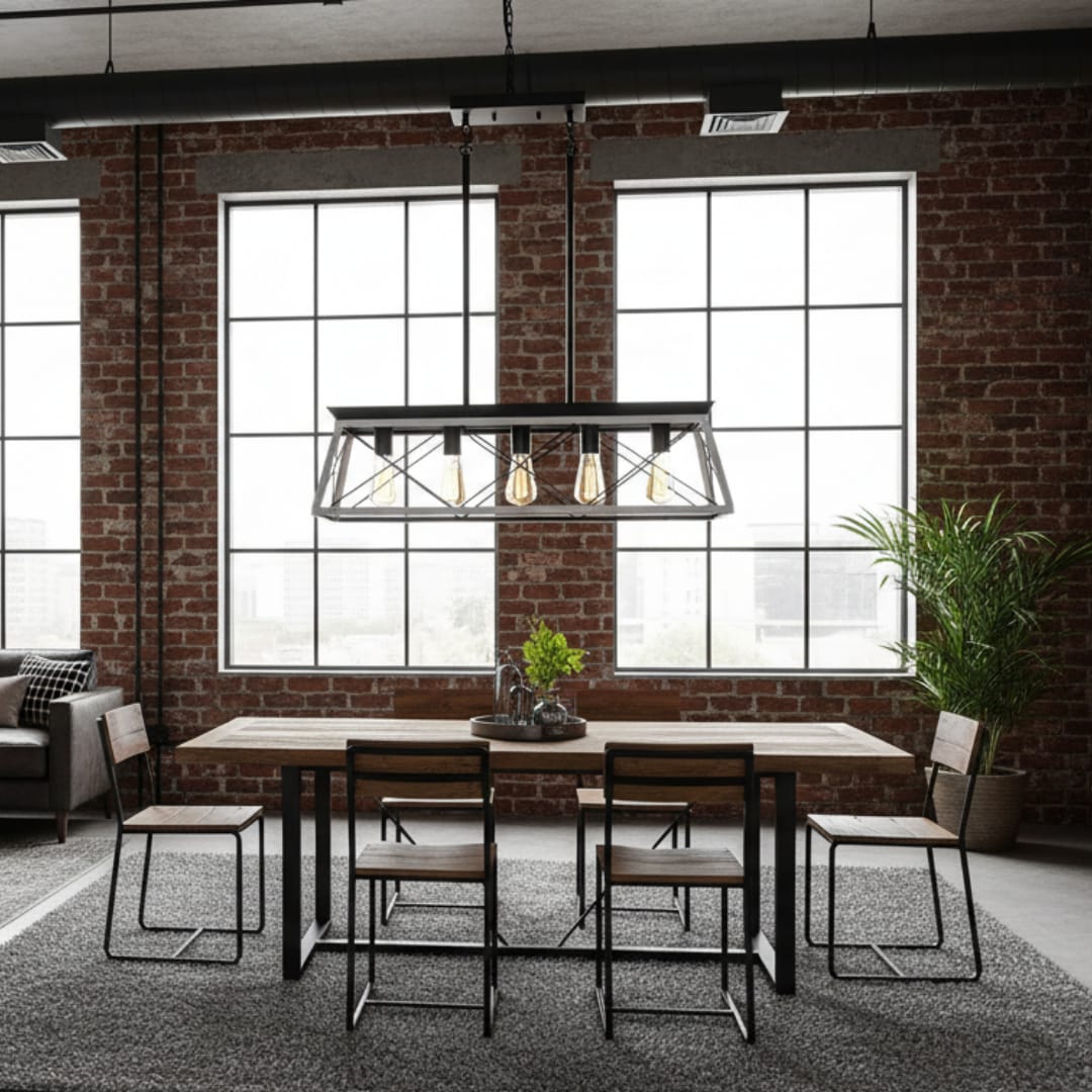 GoldHydroin Chandelier 5 -Light Burnished Multiple colors Plug in Wood Chandelier - Image 9
