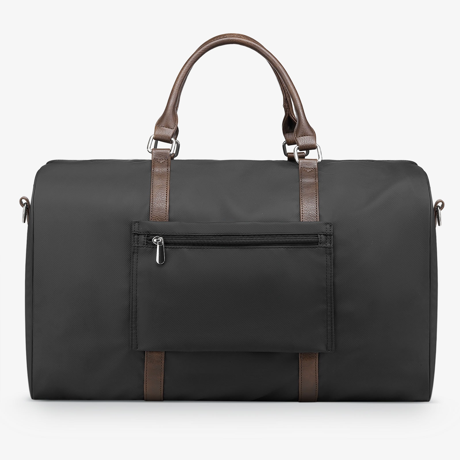 Unique Bargains Lay-Flat Travel Duffel Bag for Women and Men Stylish Carry-On Weekend Bag with Laptop Compartment and Wet/Dry Storage Black - Image 9