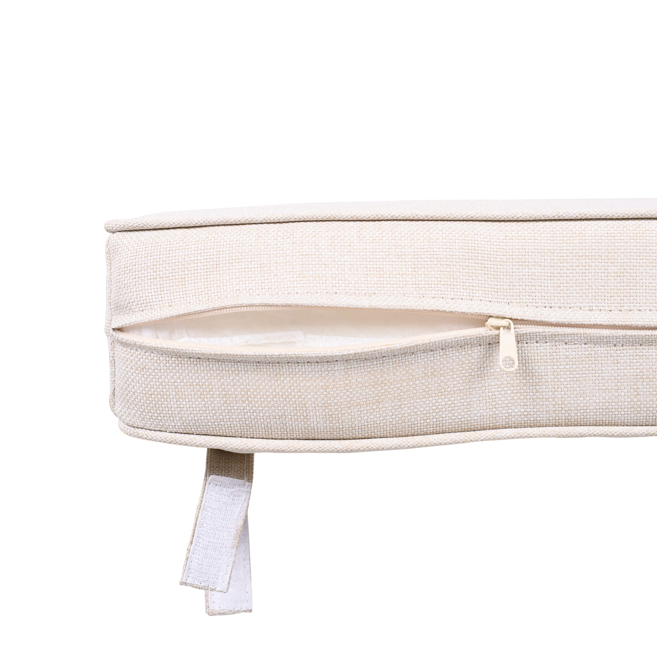 Afoxsos Acacia Wood Outdoor Club Chair Beige Rope Arm Beige Cushions 400 lbs Capacity 30.25 in W x 30.25 in D x 26.5 in H Durable Patio Seating - Image 14