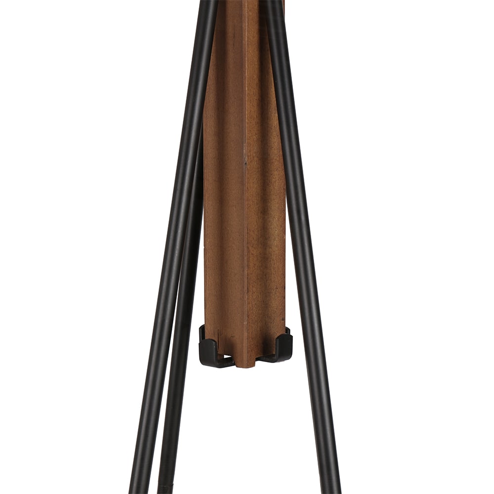 Watnature Reclaimed Wood and Metal Freestanding Coat Rack Hooks Bedroom Living Room Decor - Image 7