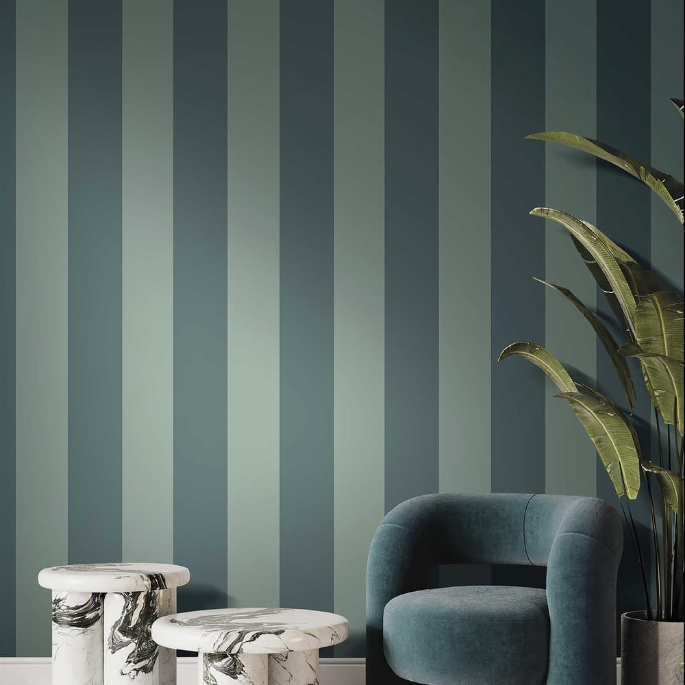 Galerie Ornamenta Stripe Green Wallpaper 35965 - Image 2