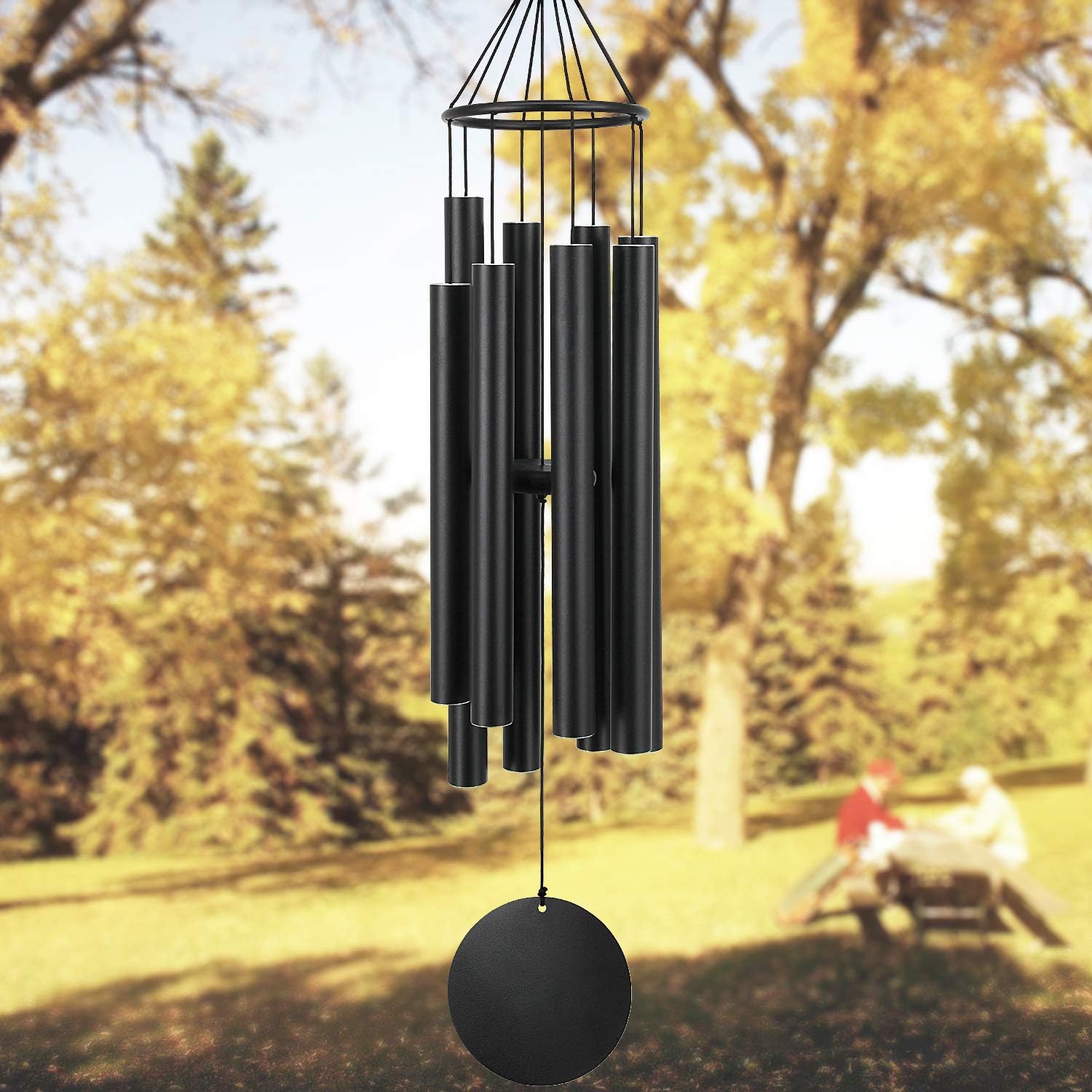 Etokfoks 36 Inch Large Outdoor Wind Chimes 6 Powder Coated Aluminum Tubes Deep Tone Hand Tuned Chimes for Garden Patio Memorial Gift 1 Piece - Image 7