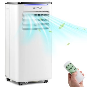 Costway 5200 BTU 8000 BTU ASHRAE Portable Air Conditioner 3 in 1 AC Unit with Cool Dehum Fan Sleep Mode