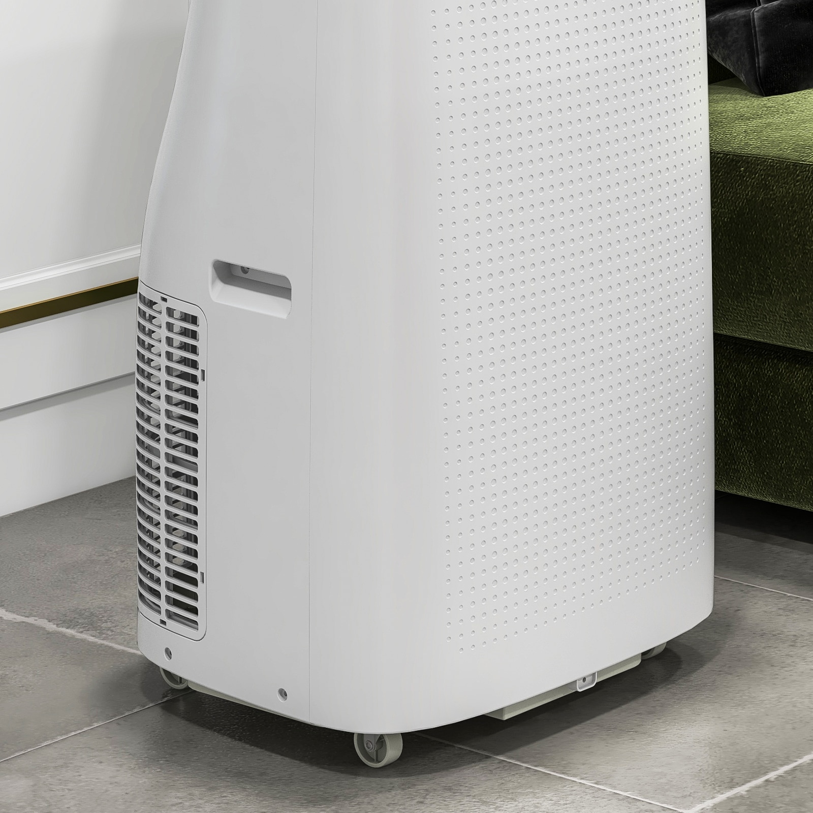 IdealHouse Gray 4-In-1 Portable Air Conditioner 14000 BTU Vertical Design With Cooling Dehumidifier Fan Timer Low Noise Remote Control For Apartment Bedroom Office Cools 750 Sq Ft - Image 7