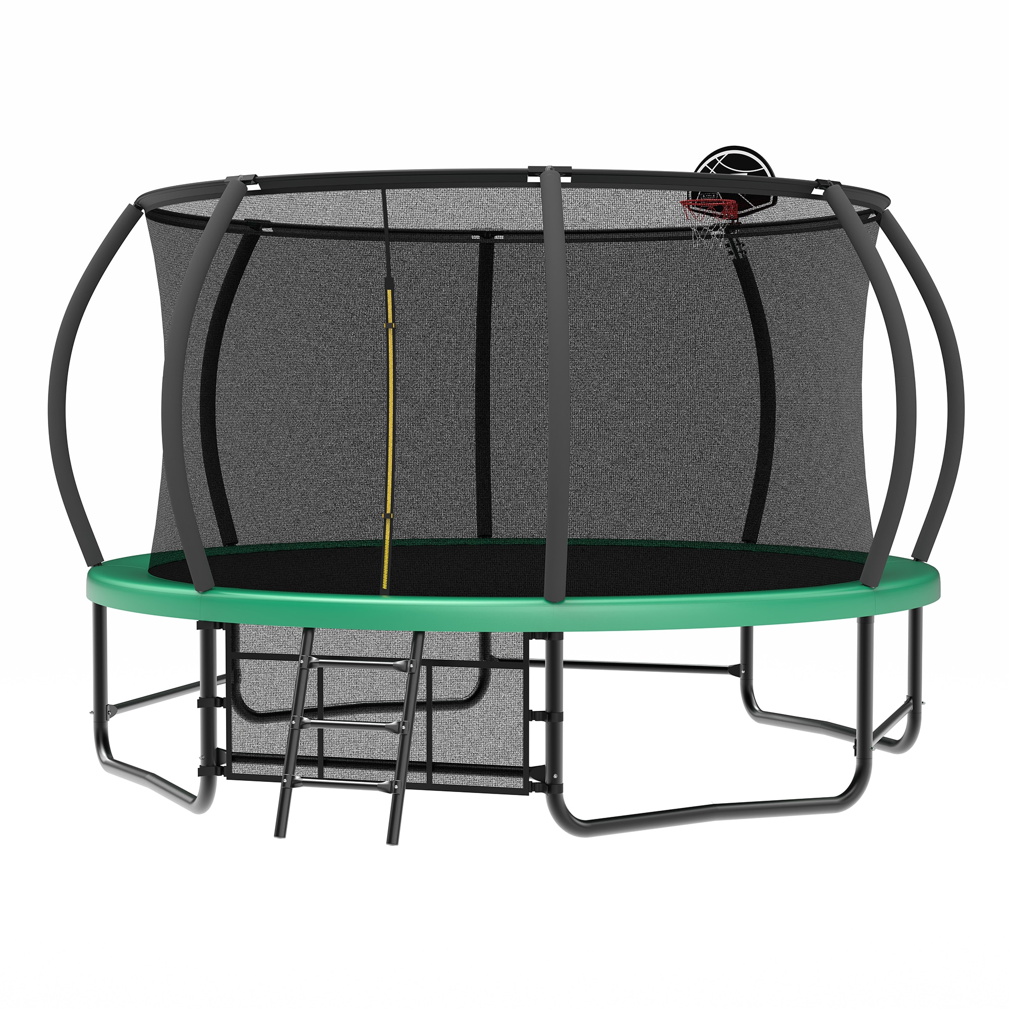 LUXEYARD Trampoline with Enclosure Recreational Trampolines with Ladder and AntiRust Coating ASTM Approval Outdoor Trampoline for Kids - Image 4