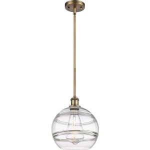 Innovations Lighting  516-1S-BB-G556-10CL Ballston Rochester Mini Pendant Brushed Brass