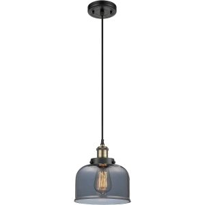 Innovations Lighting 916-1P-BAB-G73 Ballston Large Bell Mini Pendant Black Antique Brass