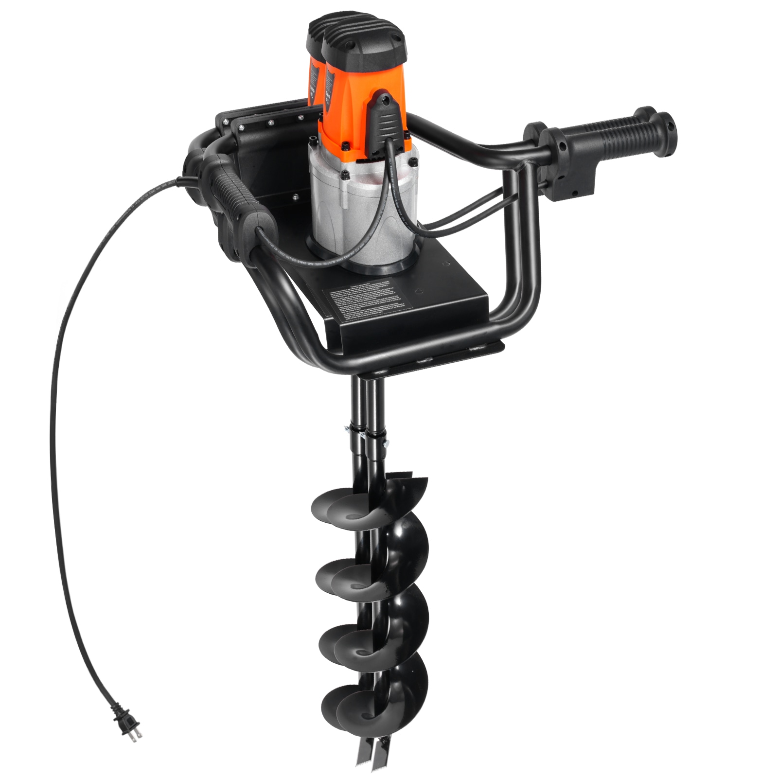 GIVIMO Electric Post Hole Digger 1500-W Corded Earth Auger with 5.7-in Alloy Steel Drill Bit and 10.24-in Extension Rod for Fence Posts and Tree Planting - Image 11