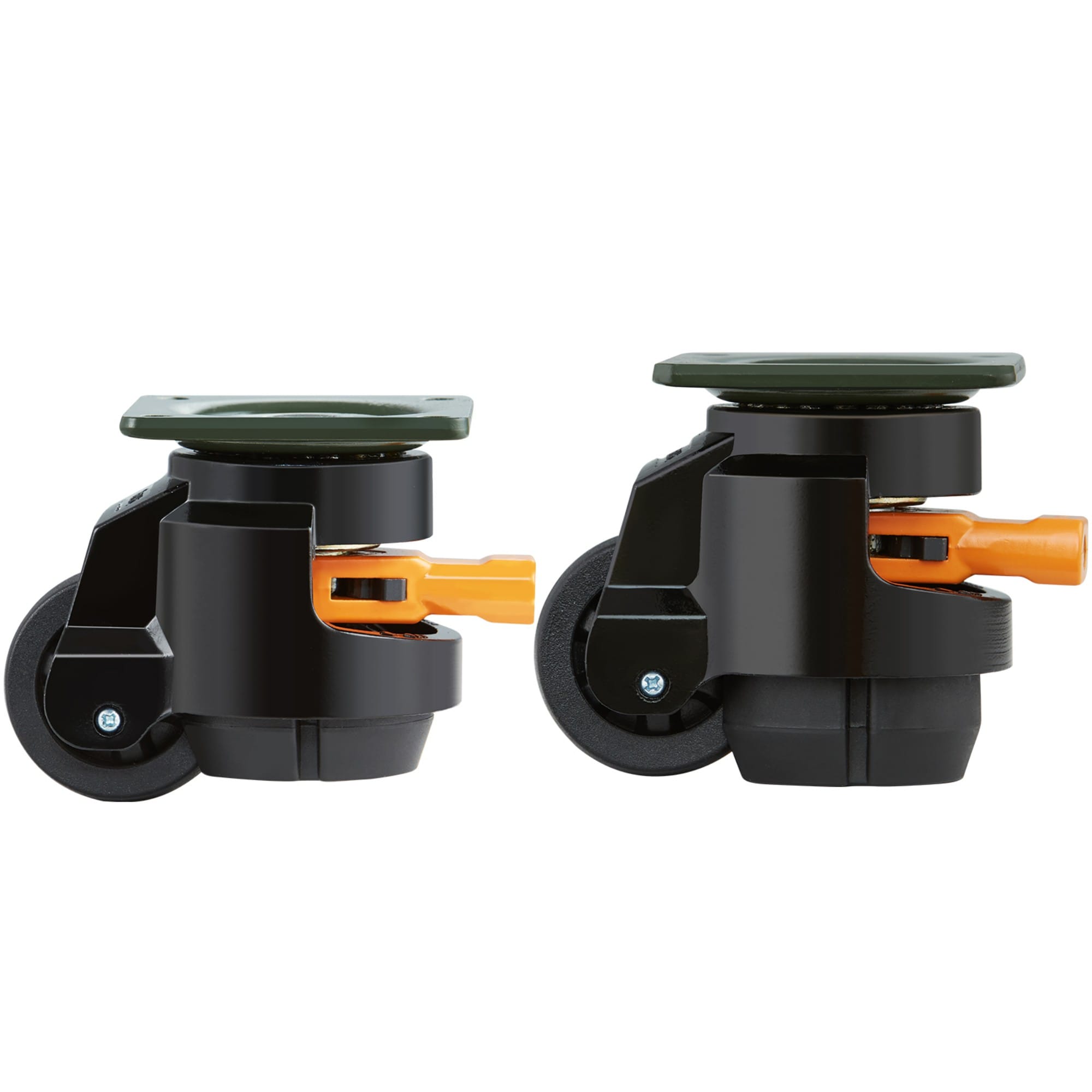 Numhew 2in Diameter 4-Pack Adjustable 360-Degree Swivel Heavy Duty Casters Workbench Wheels - Image 2